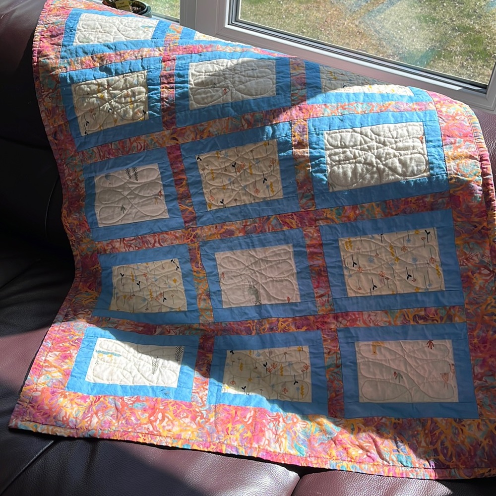 unbranded homemade quilt